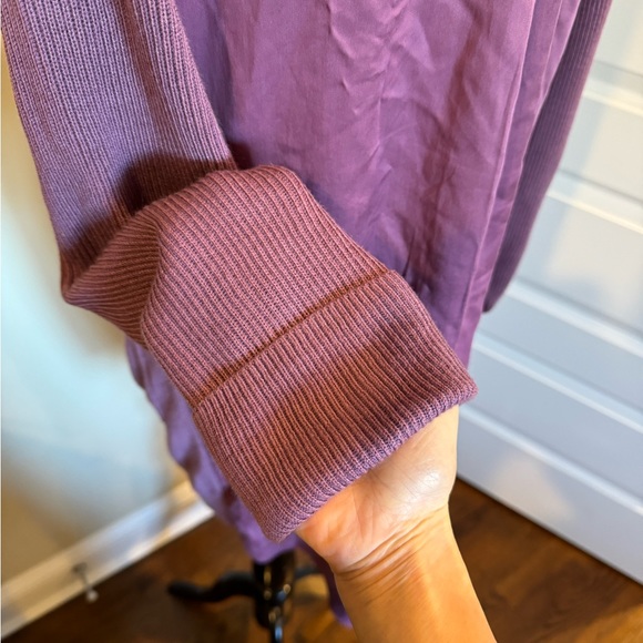Lululemon Womens Still At Ease Wrap Cardigan Sweater Sz 4 Vintage Plum Purple - Picture 4 of 6